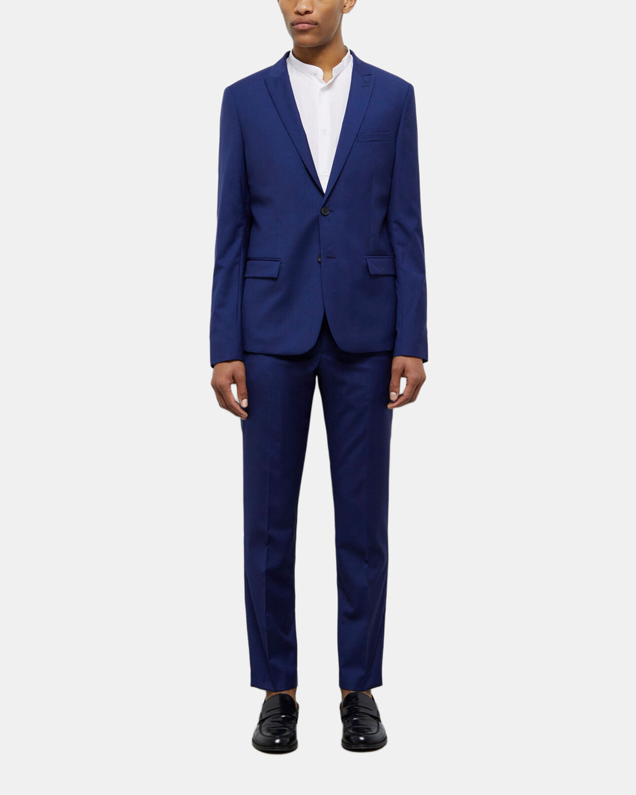 The Kooples MEN NAVY navy blue suit jacket with micro motif