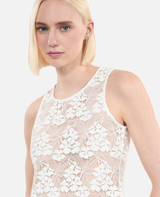 The Kooples WOMEN ECRU ecru lace top