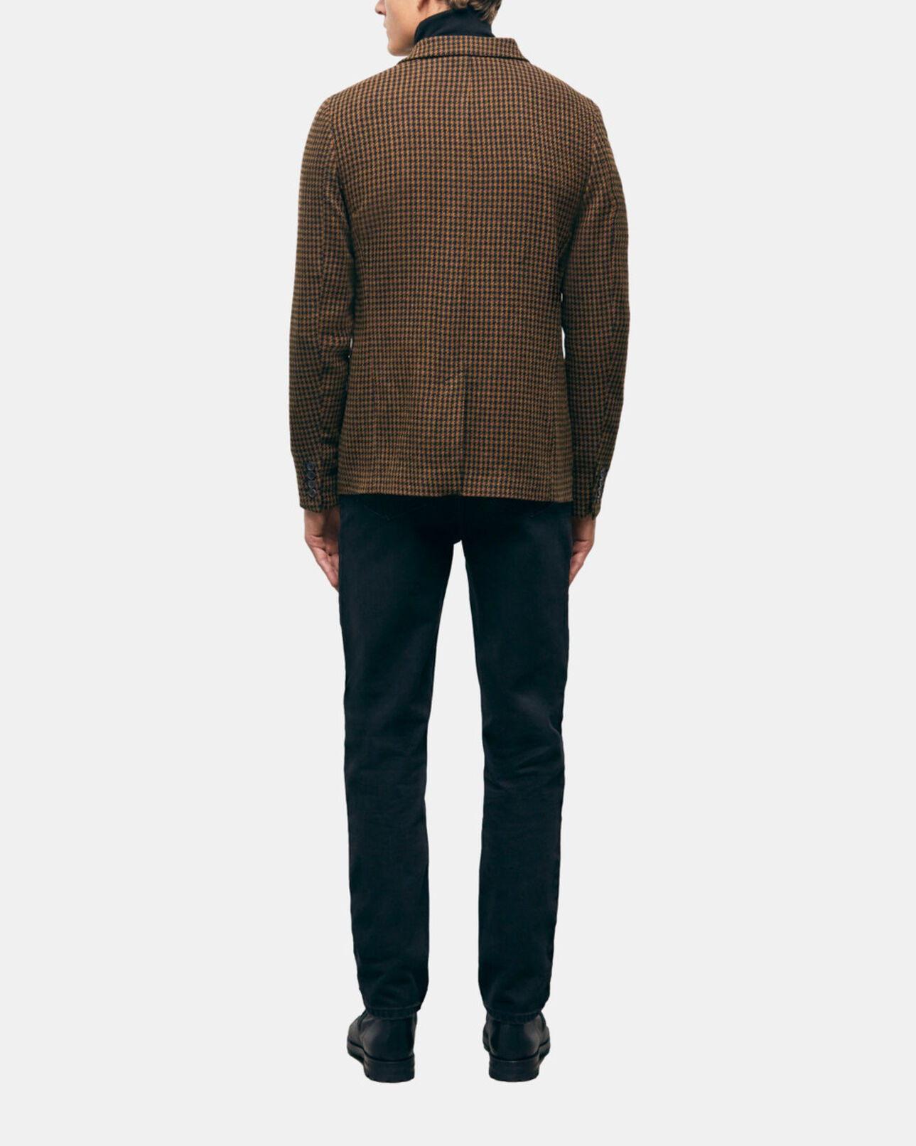 The Kooples HOMME BLACK BROWN veste à motifs