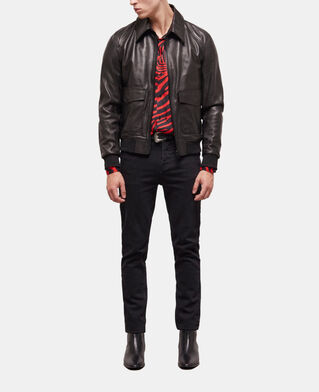 The Kooples HERREN BLACK schwarze lederjacke