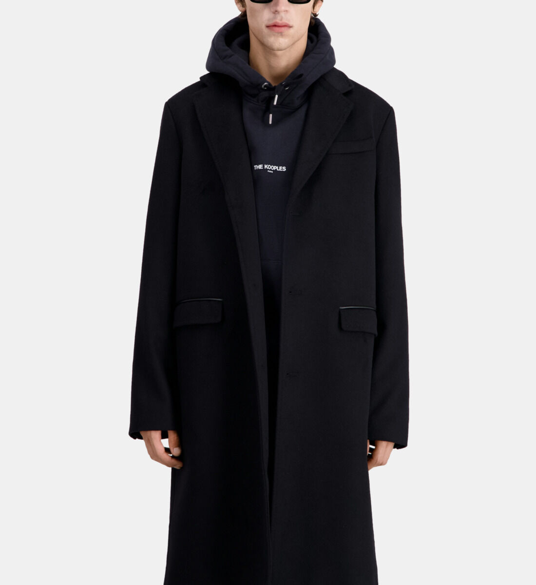 The kooples black coat on sale