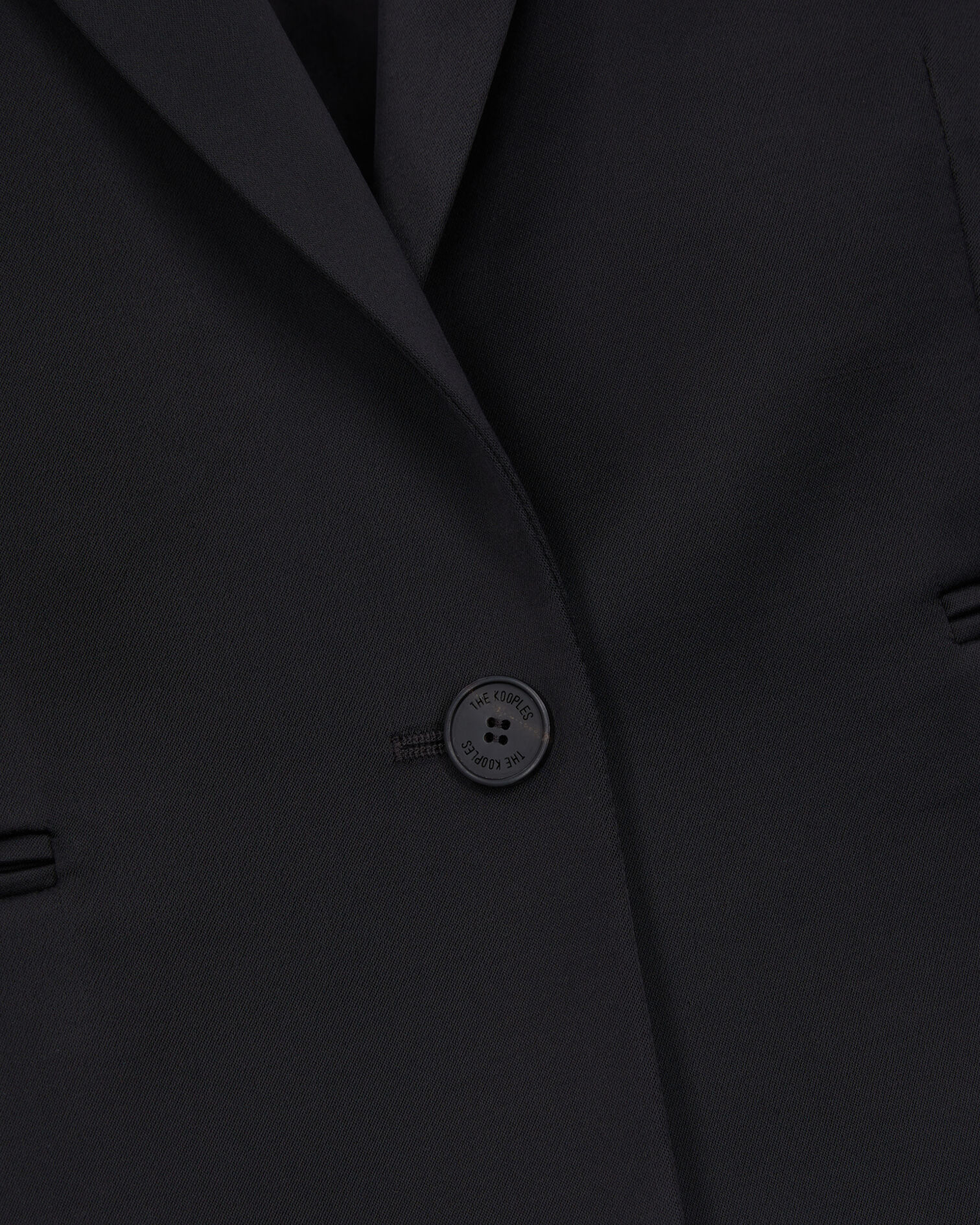 Short black satin blazer, BLACK, hi-res image number null
