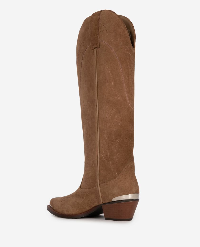 The Kooples MUJER BROWN botas western marrones