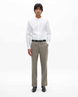 The Kooples MEN WHITE formal shirt with white collar