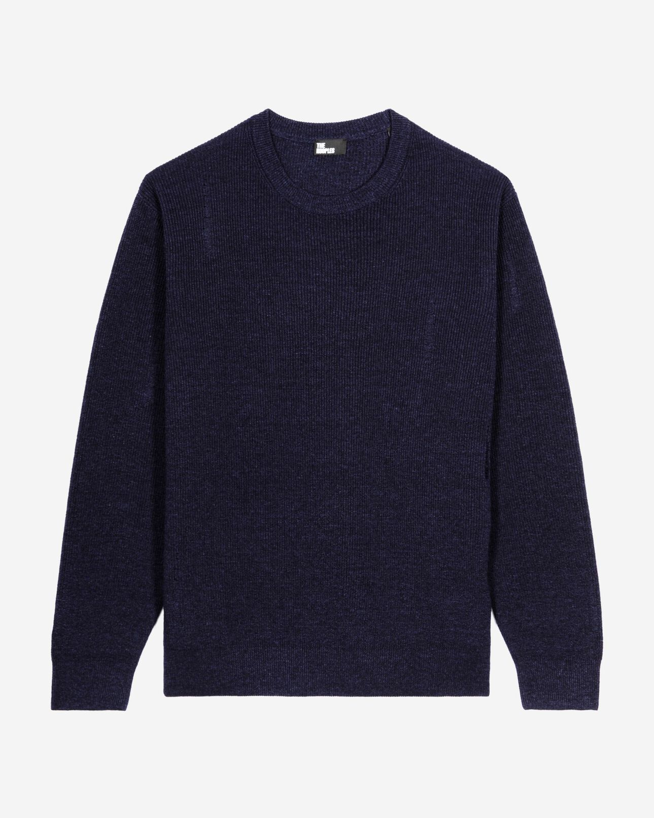 The Kooples MEN NAVY wool and linen navy sweater