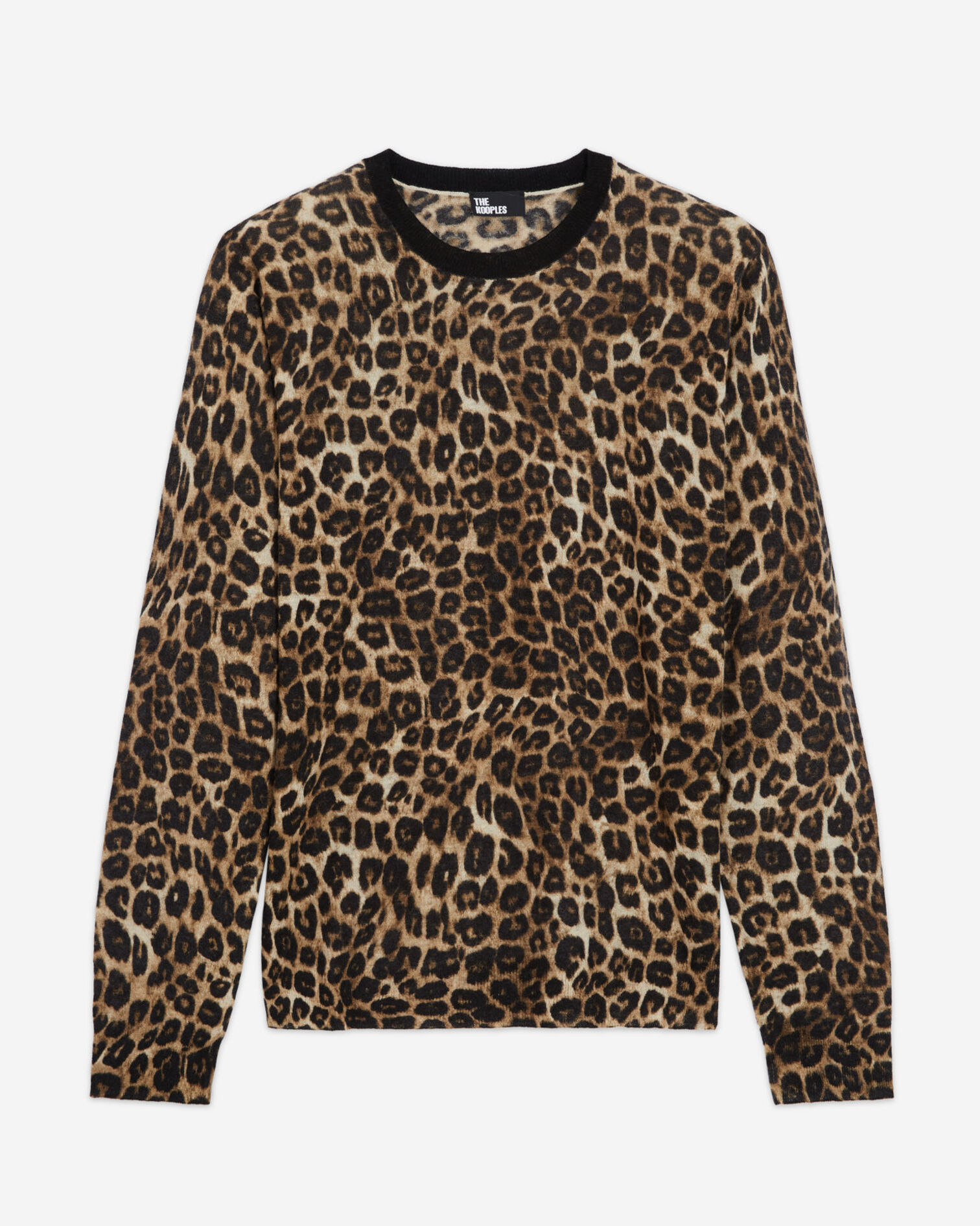 Leopard print cashmere sweater, LEOPARD, hi-res image number null