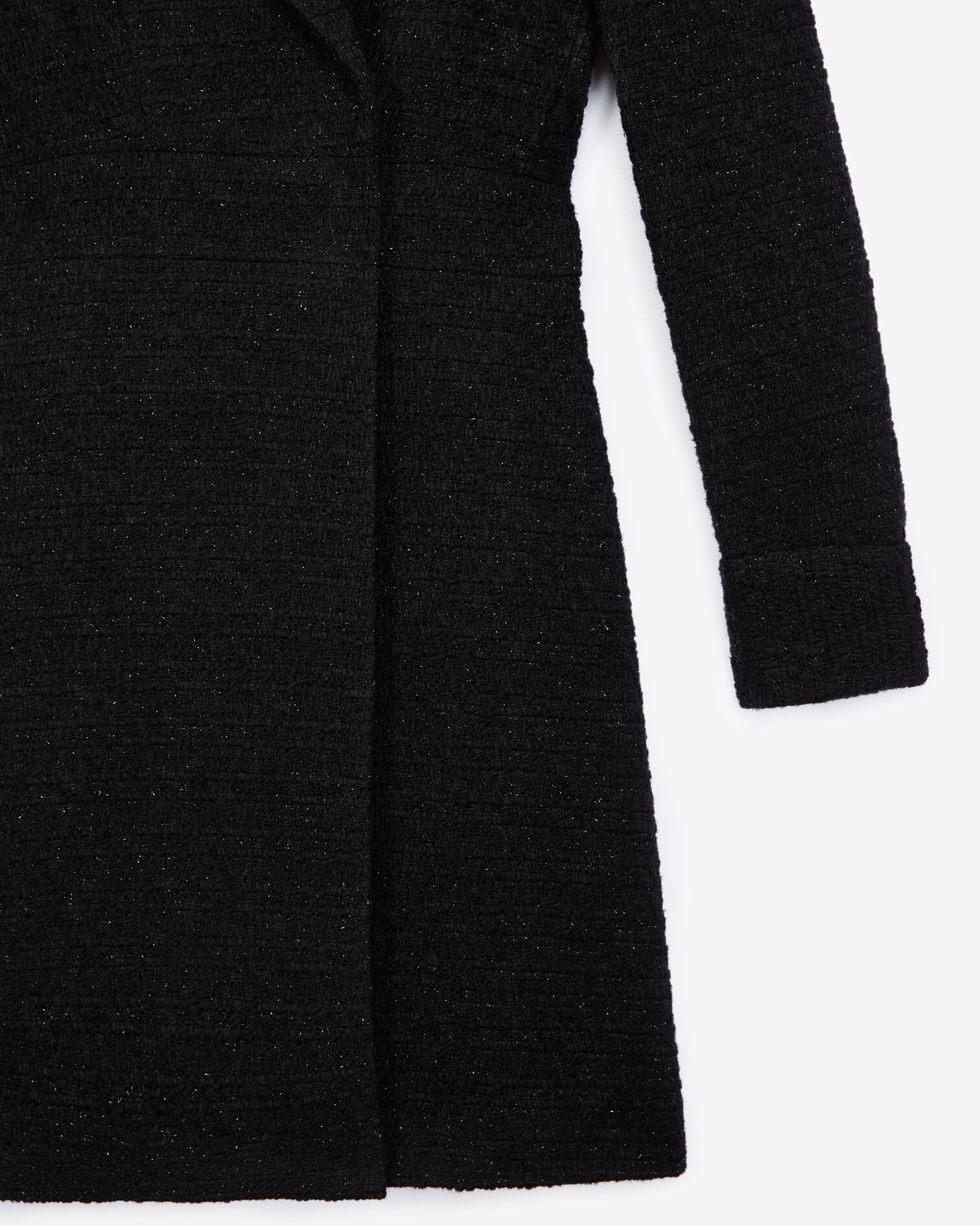 Black tweed jacket dress, BLACK, hi-res image number null