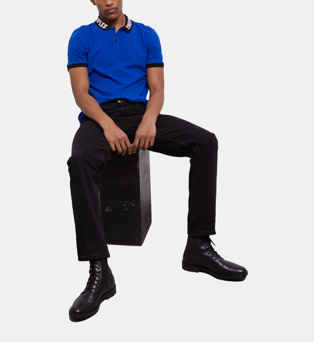Blue polo black discount jeans
