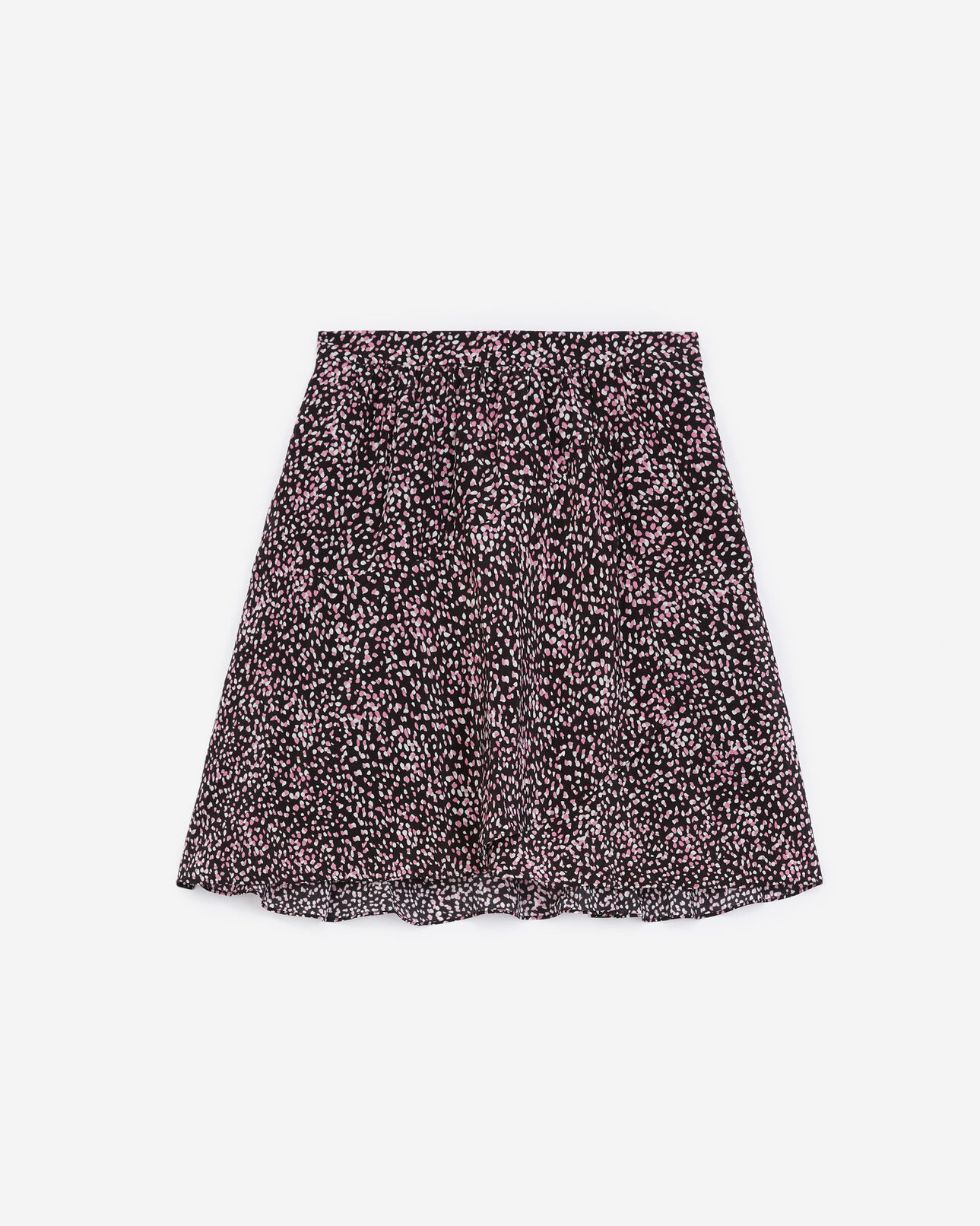 The Kooples WOMEN BLACK / PINK short wrap skirt