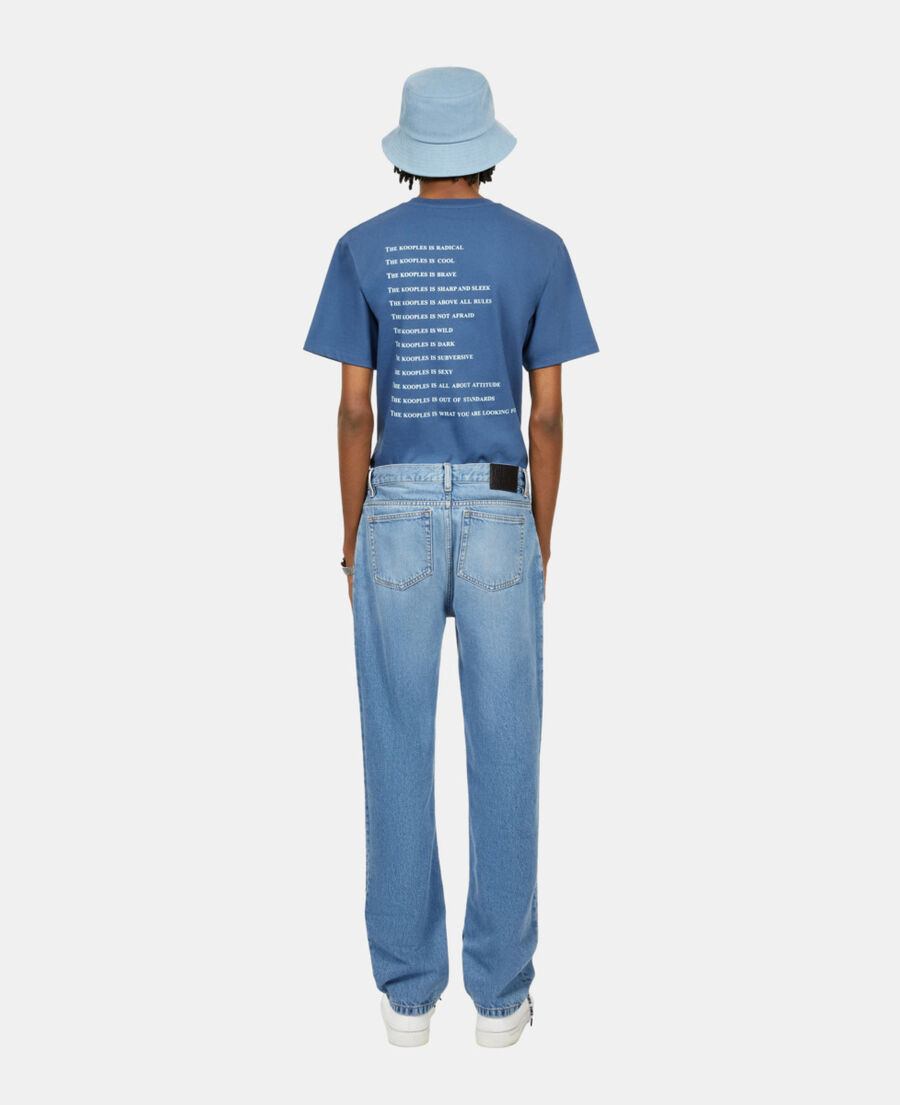 The Kooples H BLUE DENIM blue straight jeans