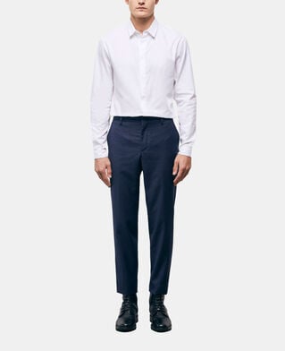 The Kooples HOMME NAVY pantalon de costume en laine bleu marine