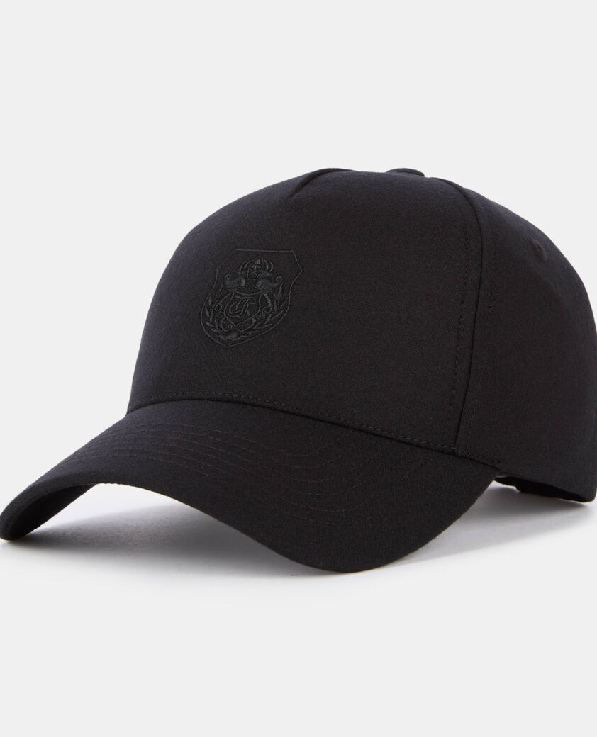 The Kooples F BLACK black flannel cap