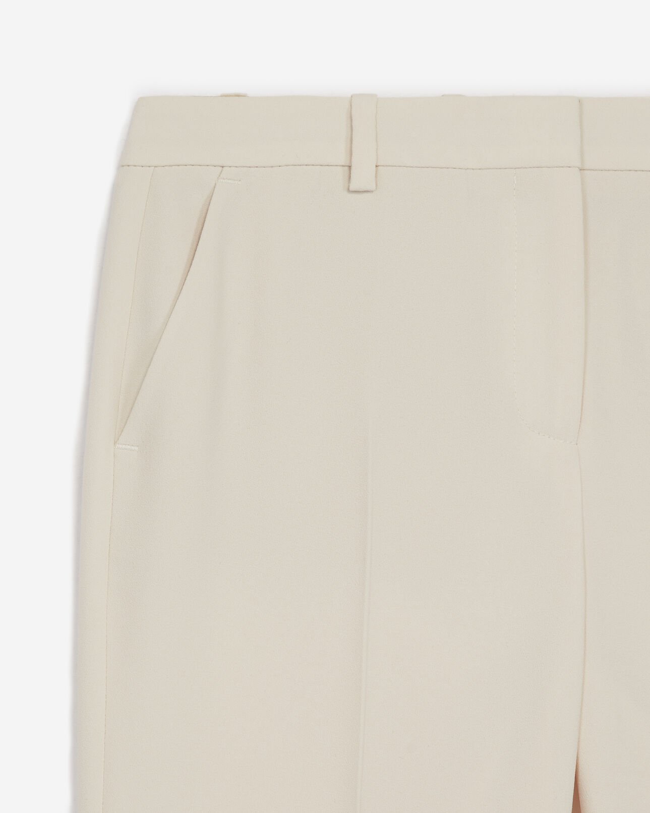 The Kooples DAMEN ECRU fließende ecrufarbene anzughose