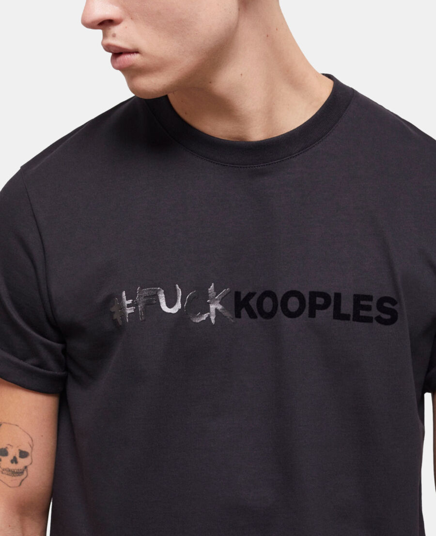 black logo t-shirt