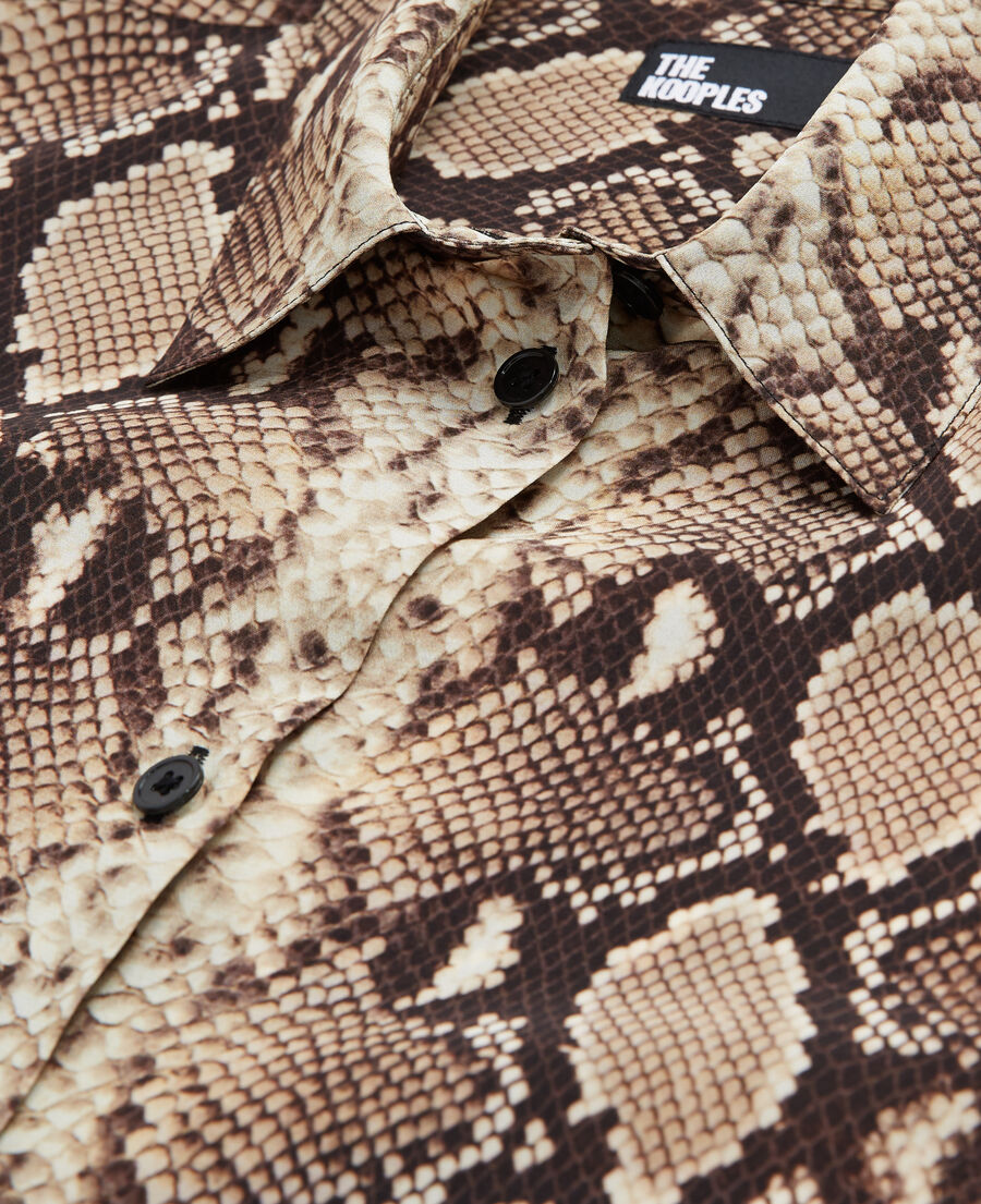 snakeskin print shirt