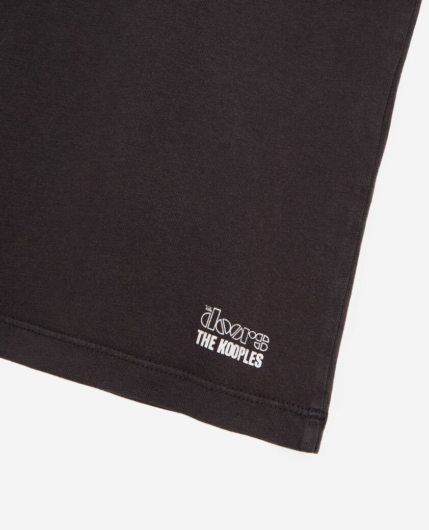 The Kooples MIXED BLACK WASHED the doors x the kooples mixed t-shirt, washed black