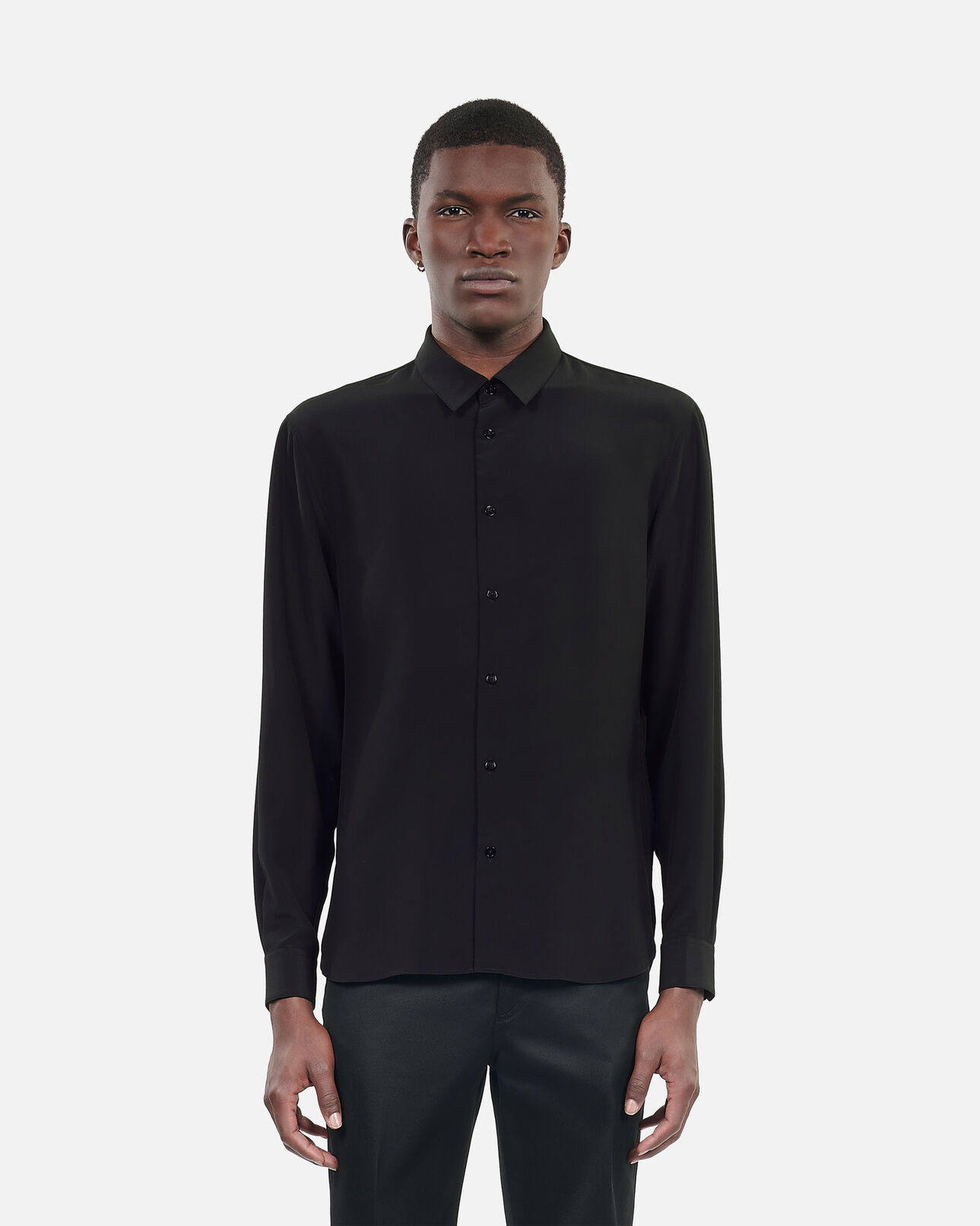 The Kooples H BLACK black silk shirt