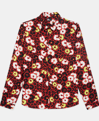 The Kooples HOMME MULTICOLORE/RED chemise col classique imprimé fleuri