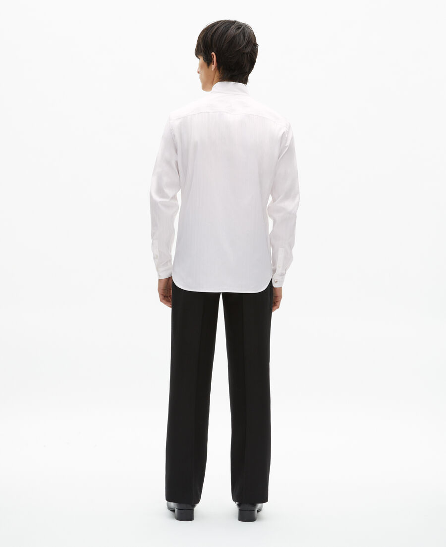 The Kooples MEN WHITE white striped formal shirt