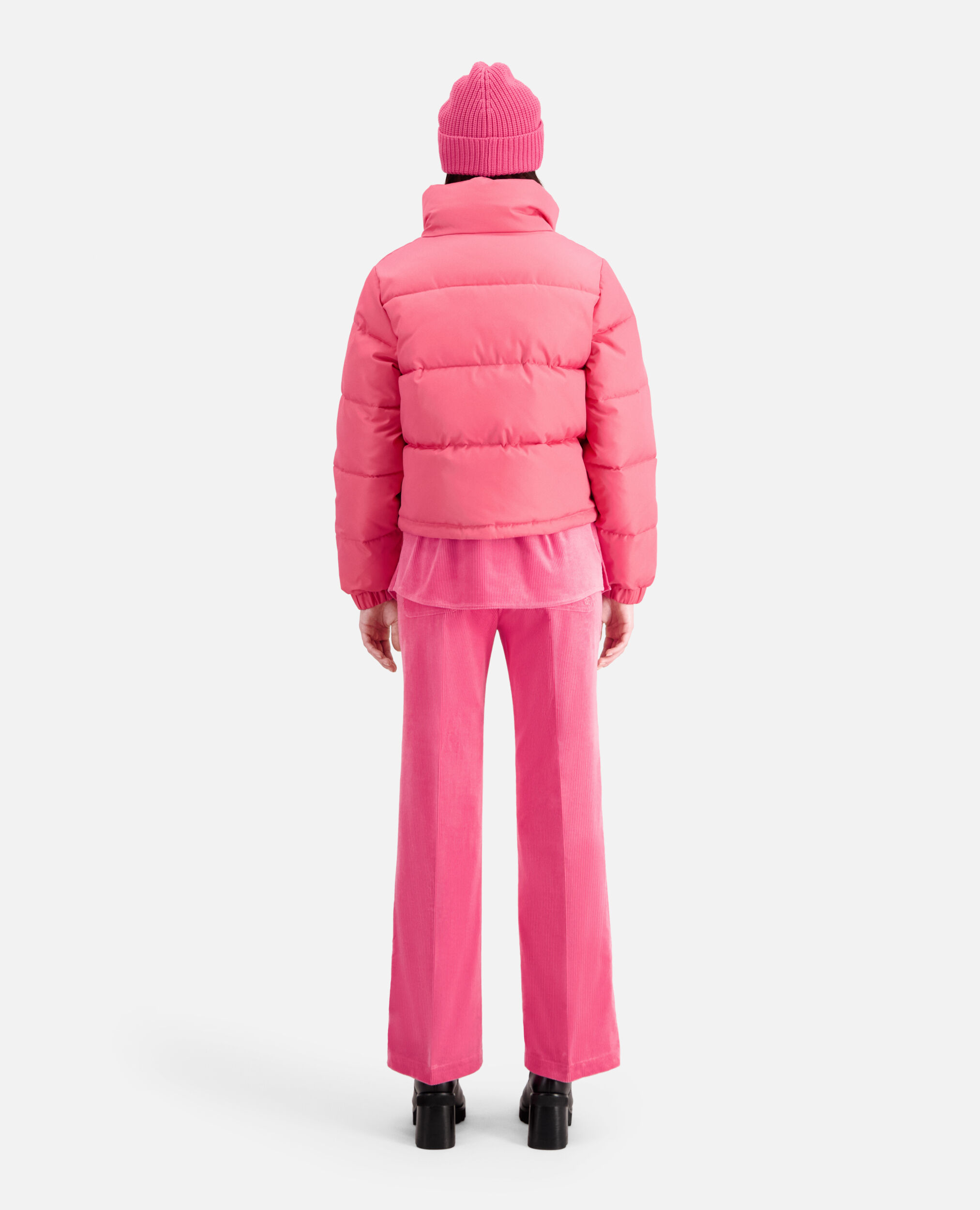 Pink puffer jacket, FUSHIA, hi-res image number null