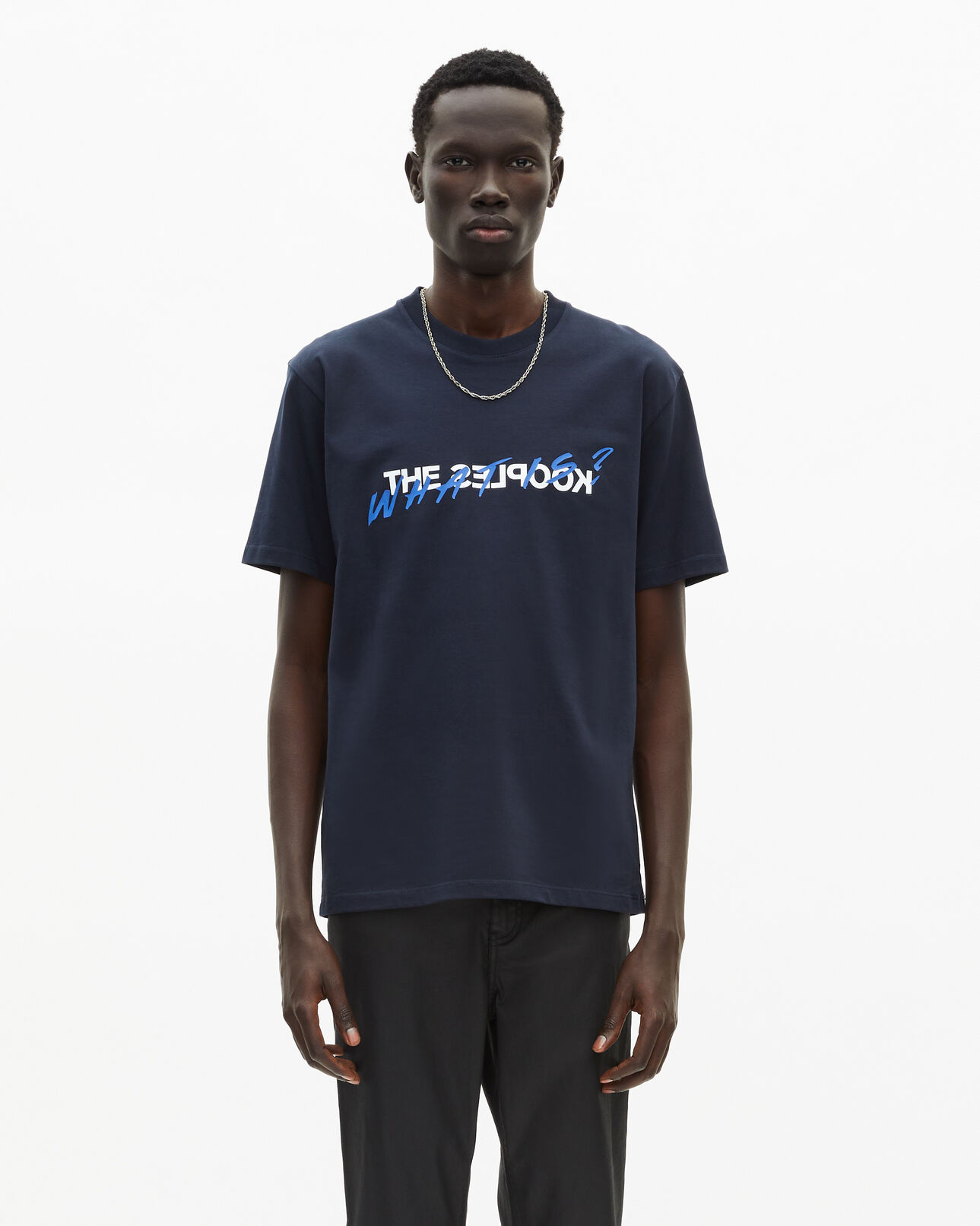 The Kooples MEN NAVY what is blue t-shirt
