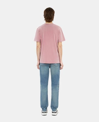 The Kooples HOMME PINK WOOD t-shirt avec sérigraphie rose
