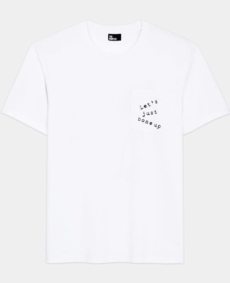 white screen print t-shirt