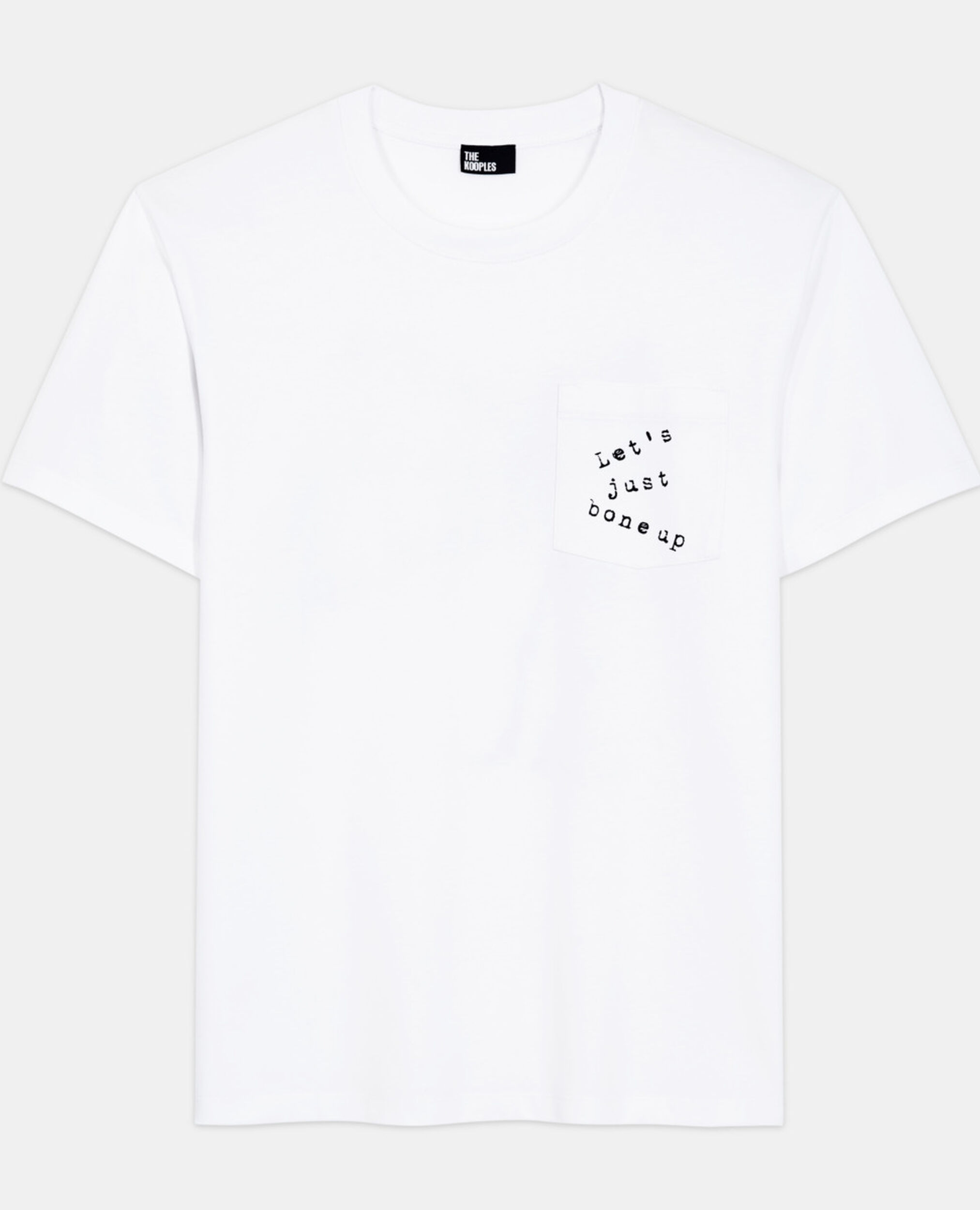 White screen print T-shirt, WHITE, hi-res image number null
