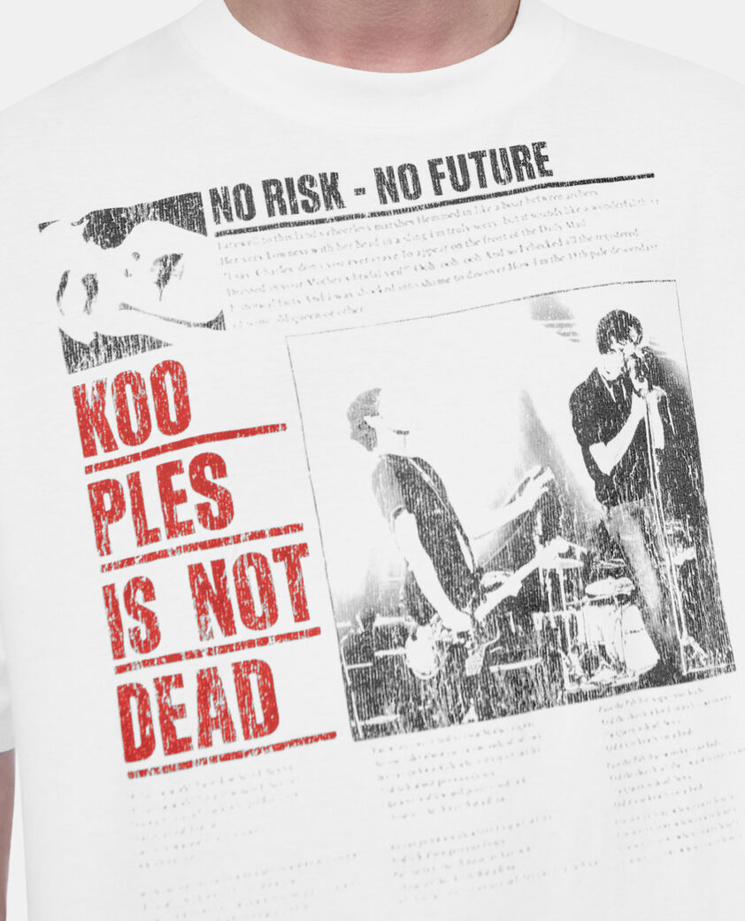 The Kooples HOMME ECRU t-shirt &agrave; s&eacute;rigraphie &eacute;cru