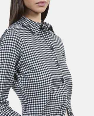 The Kooples FEMME BLACK WHITE chemise &agrave; carreaux vichy