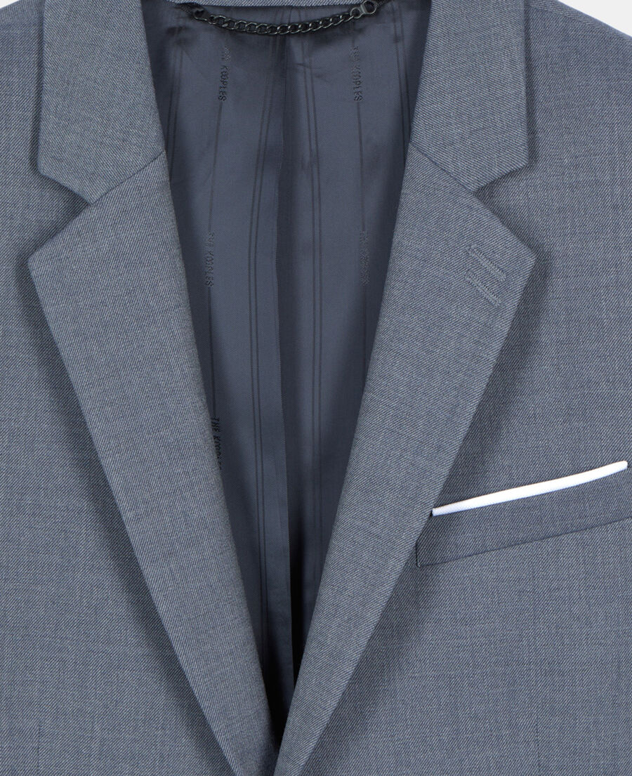 The Kooples MEN BLUE blue wool suit jacket