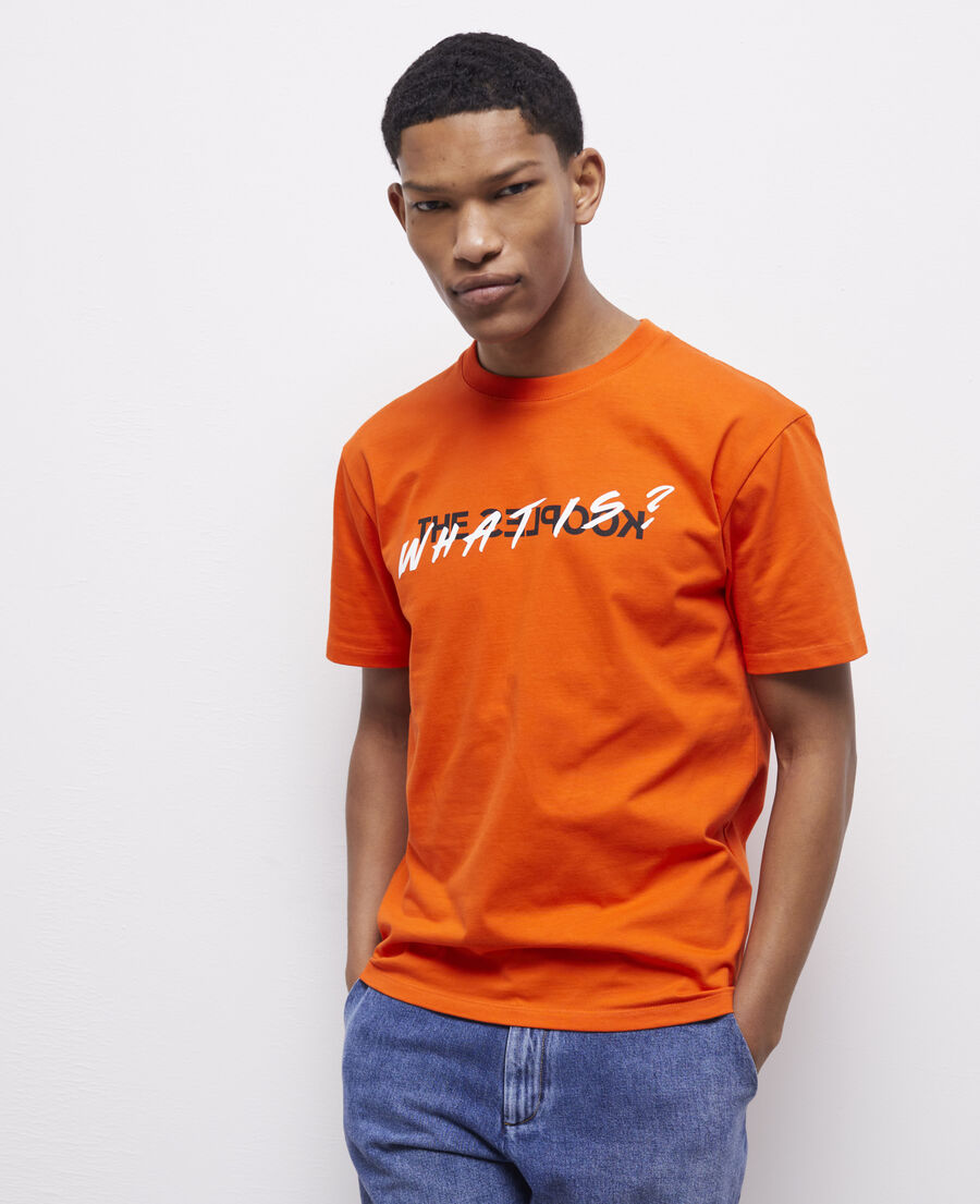 men's orange what is t-shirt