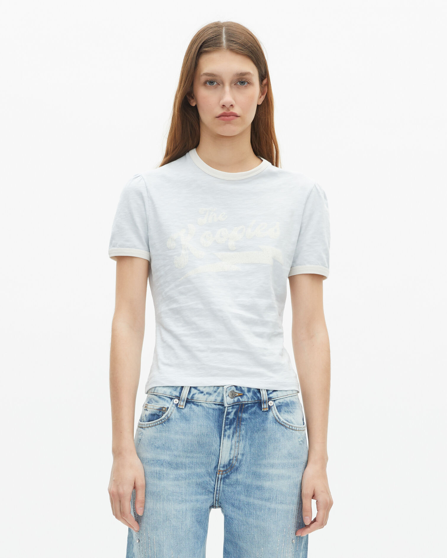 T-shirt avec sérigraphie bleu clair, LIGHT BLUE, hi-res image number null