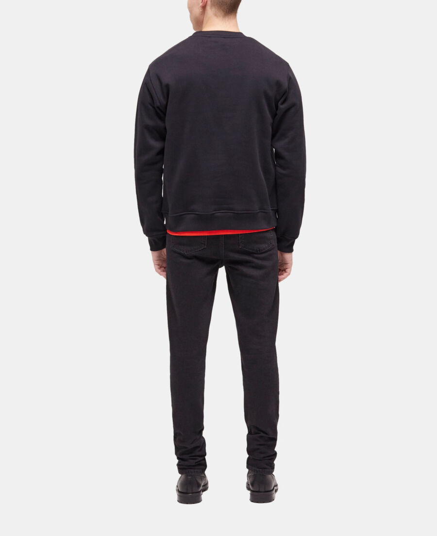 sweatshirt logo tigre noir