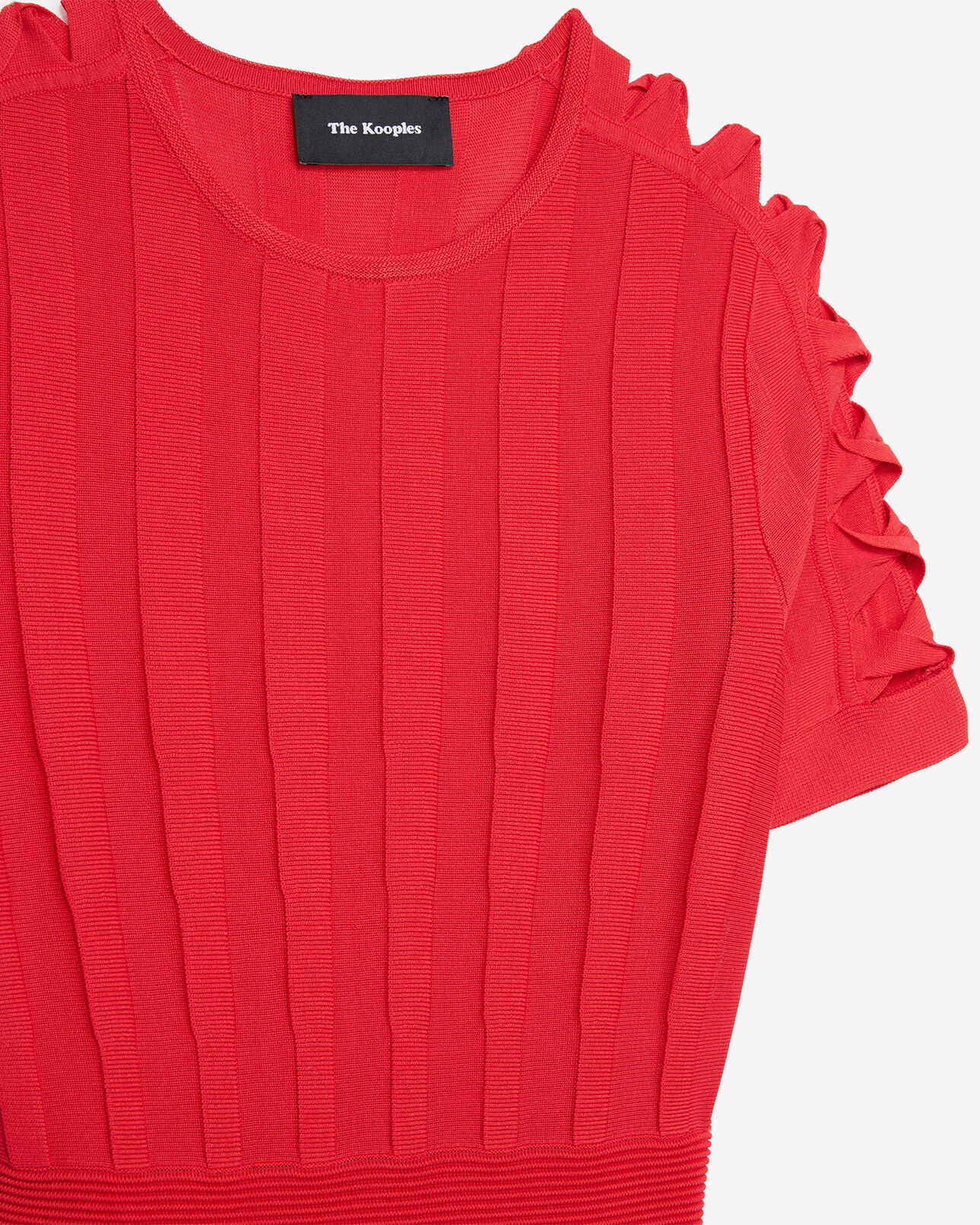 The Kooples FEMME RED robe maille rouge