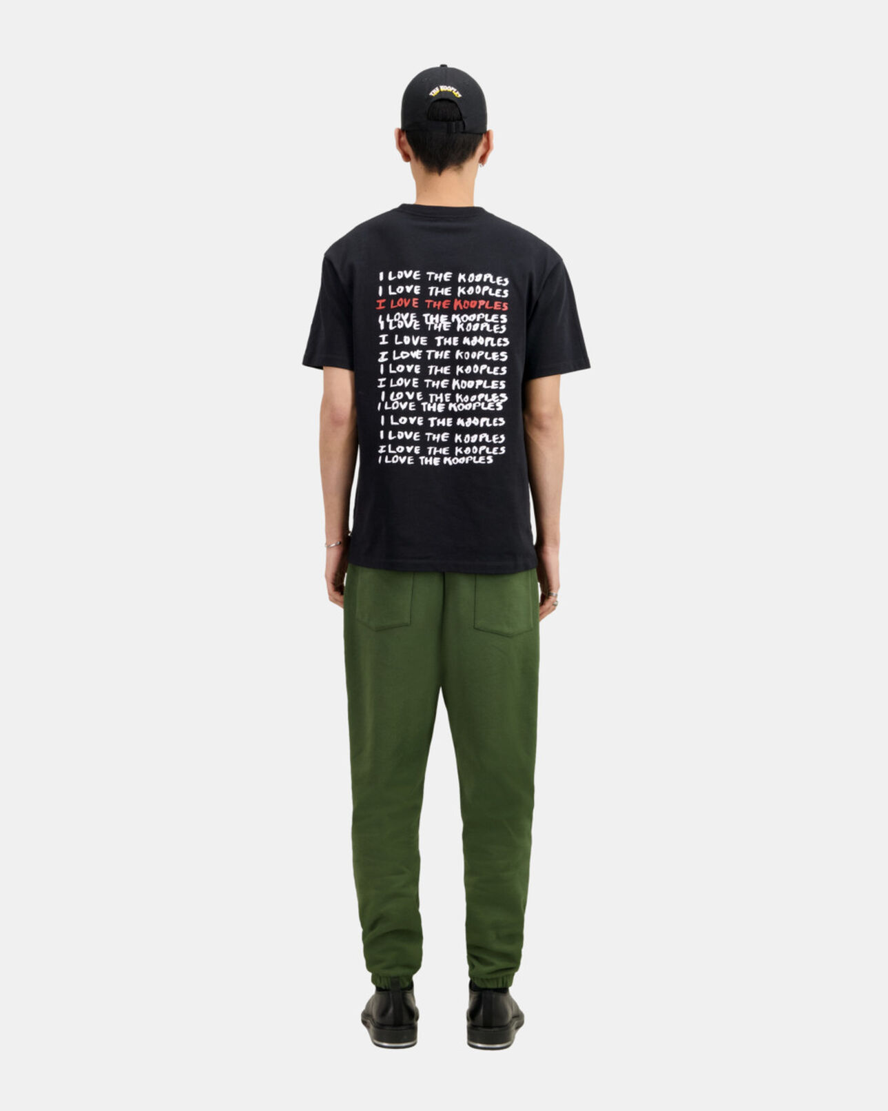 The Kooples HOMME BLACK t-shirt homme i love kooples noir