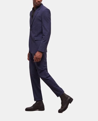 The Kooples HERREN BLACK / NAVY wollsakko mit hahnentritt-motiv