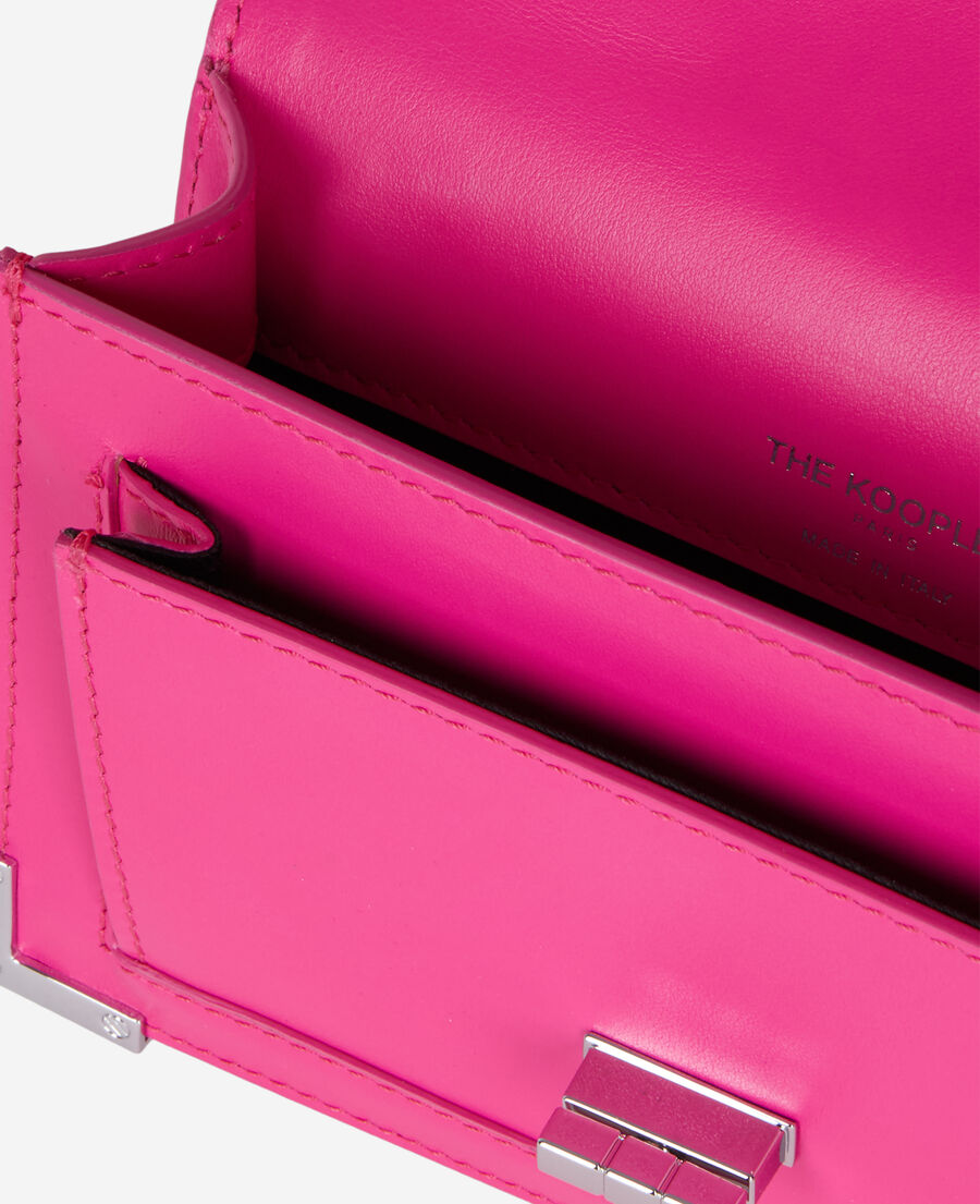 The Kooples DAMEN PINK neue nano-tasche emily aus leder in fuchsia