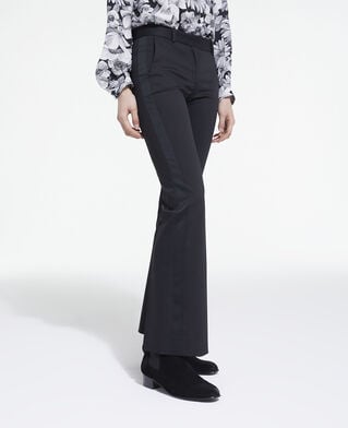 The Kooples WOMEN BLACK black wool suit pants
