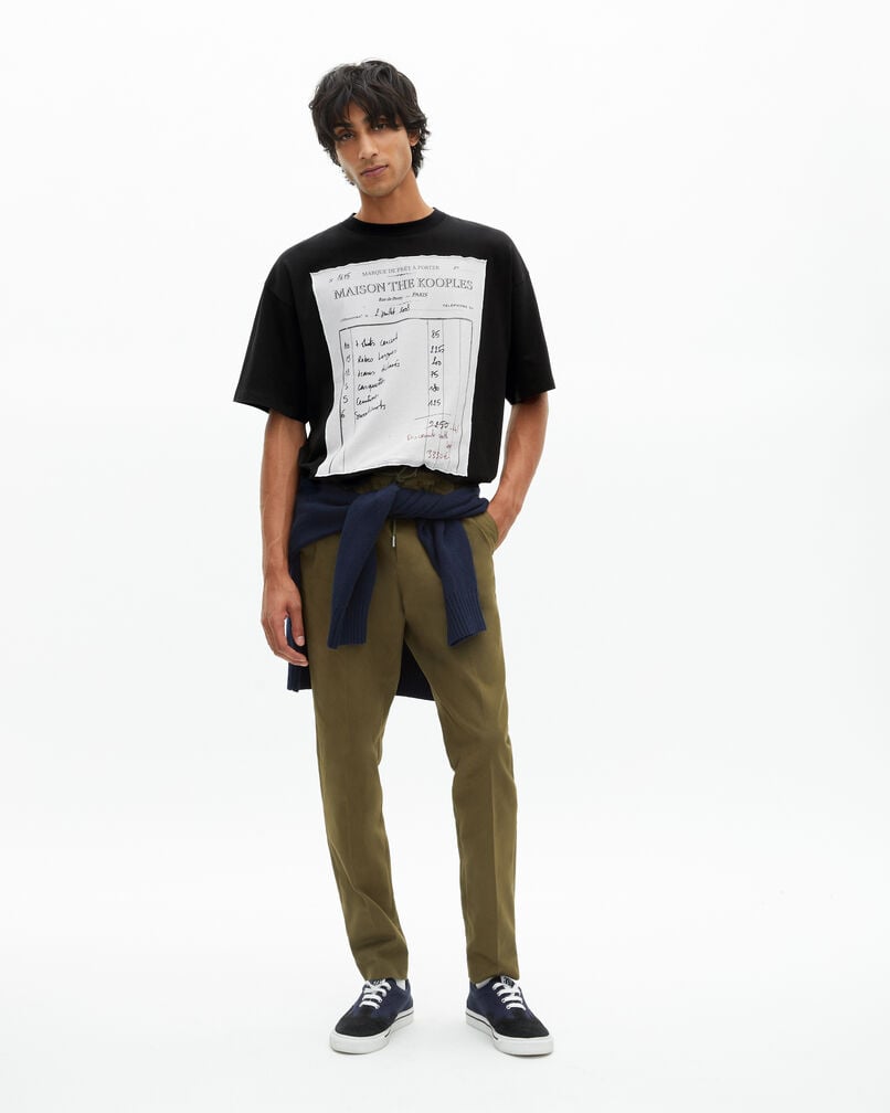 The Kooples HERREN BLACK WASHED loose t-shirt schwarz