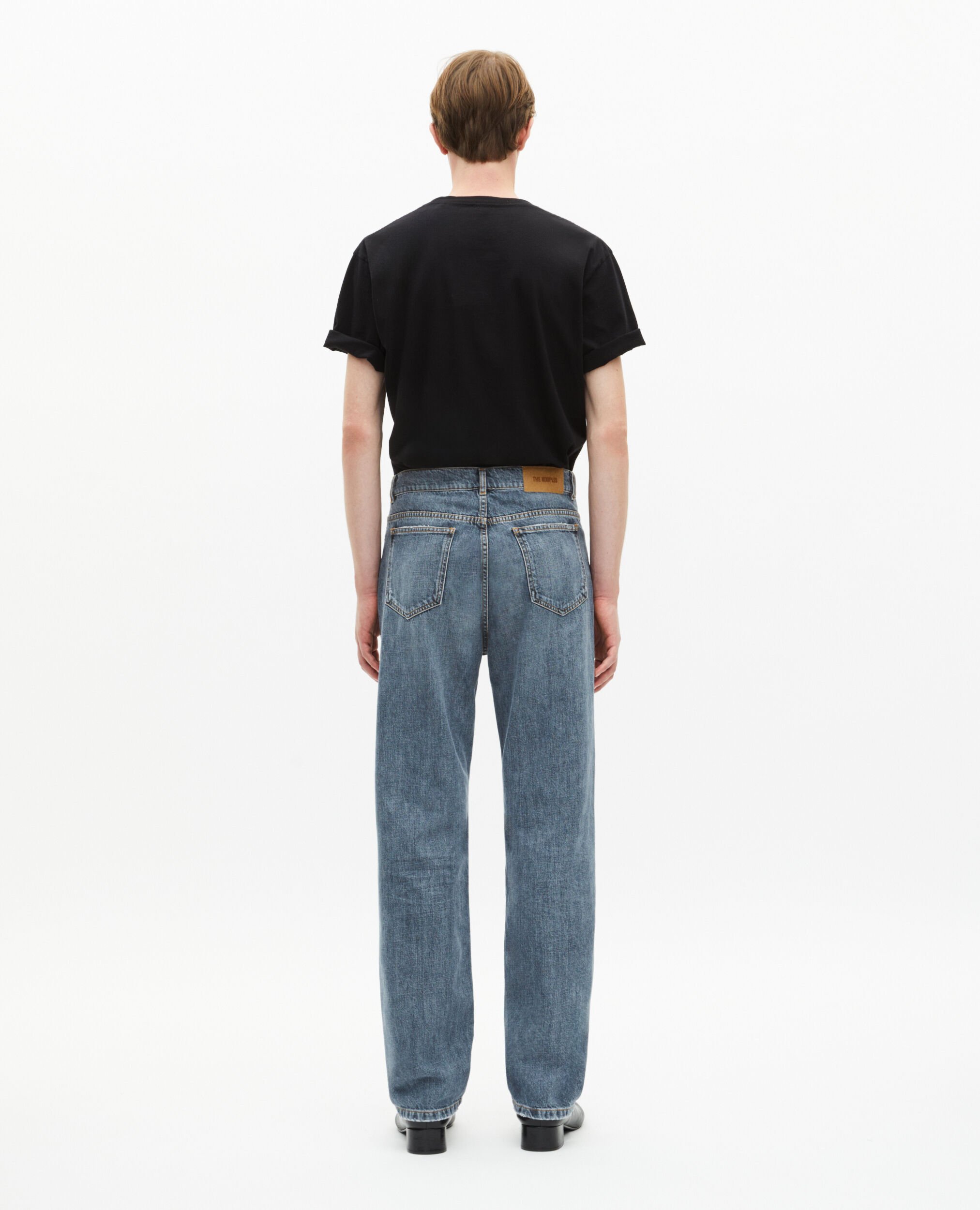 Light blue straight jeans, BLUE, hi-res image number null