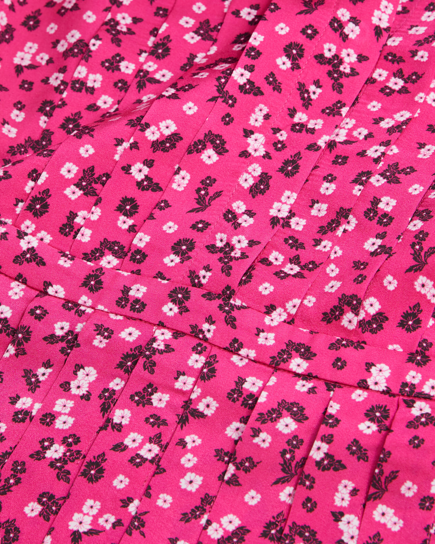 Printed top with pleating, PINK BLACK, hi-res image number null