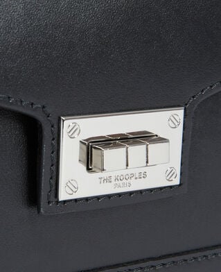 The Kooples WOMEN BLACK BRUT small emily bag in black leather