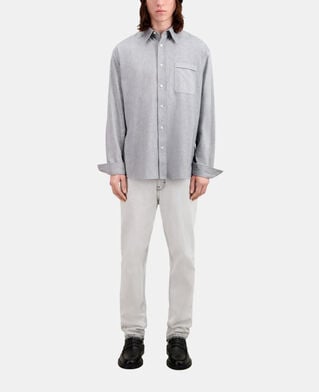 The Kooples H GREY grey oxford shirt