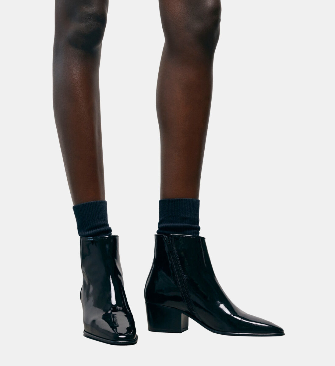 Vinyl ankle boots online