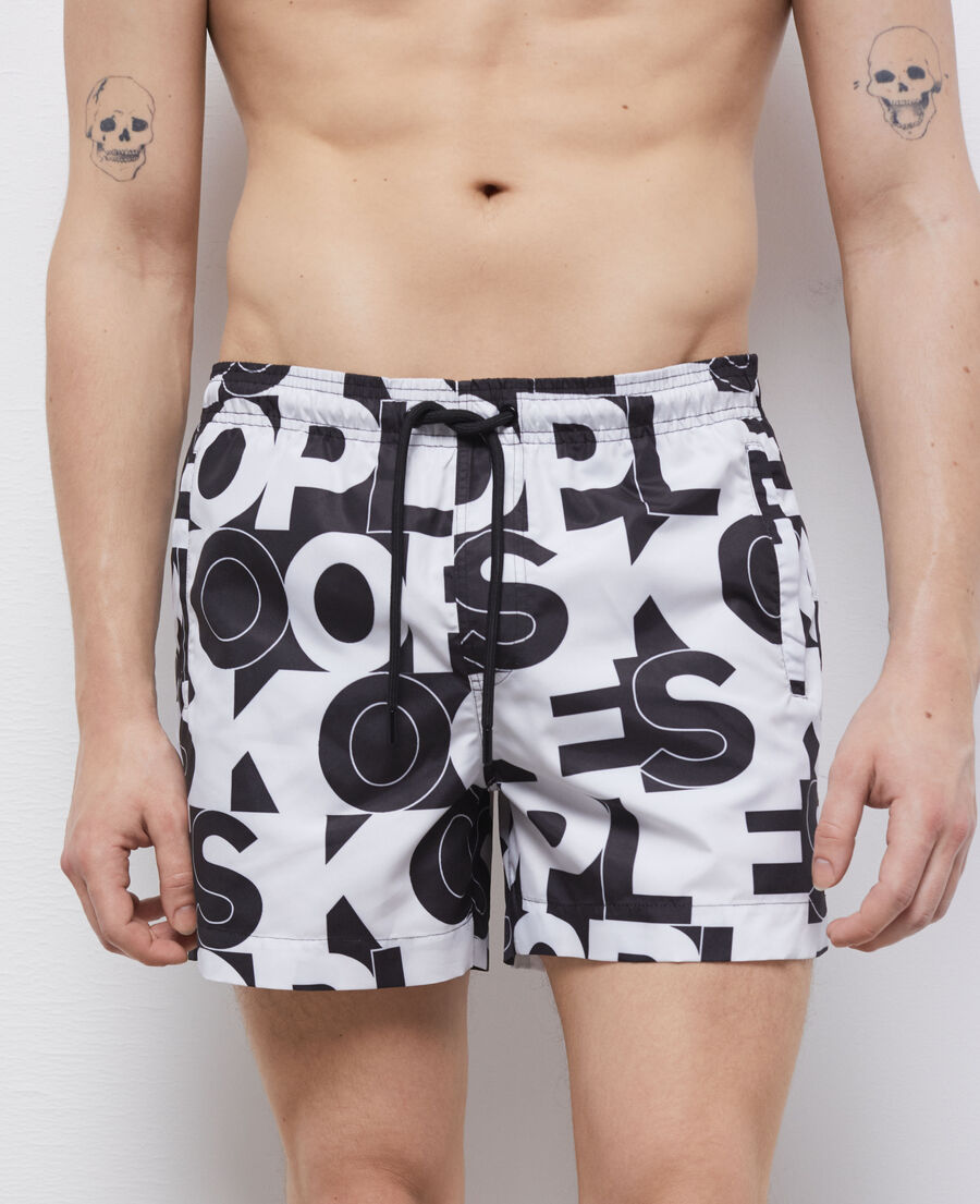 swim shorts with logo