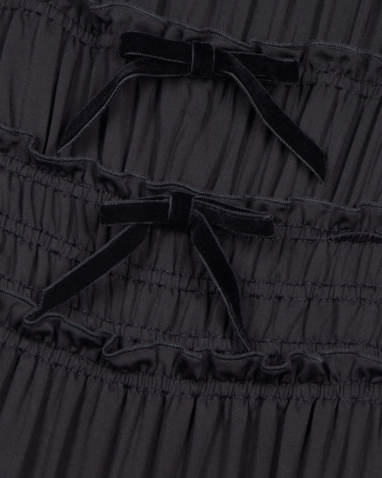 The Kooples FEMME BLACK robe courte avec nœuds noire