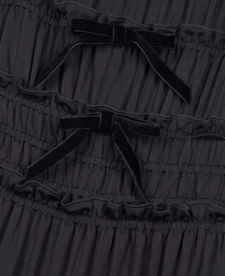 The Kooples FEMME BLACK robe courte avec nœuds noire