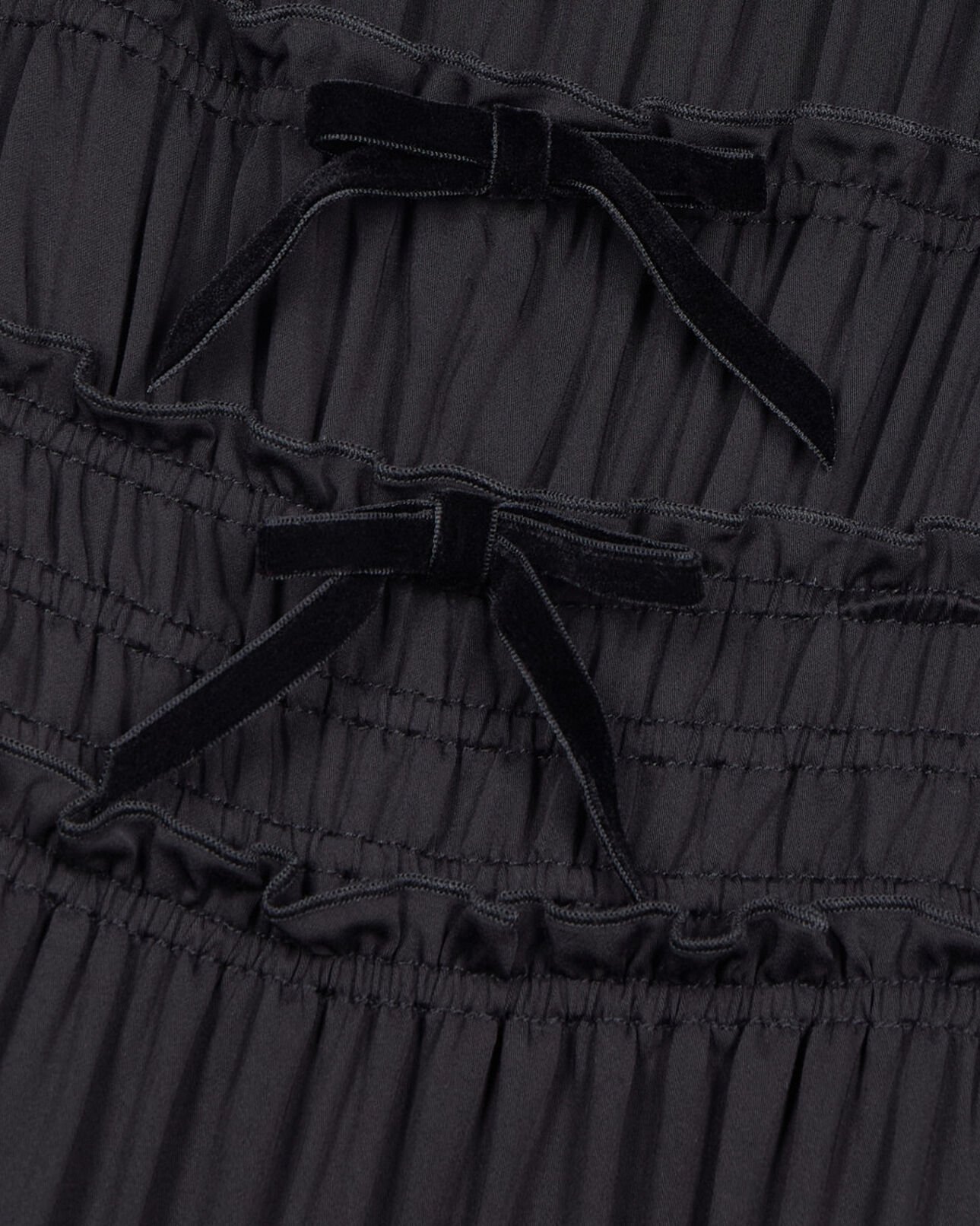 The Kooples FEMME BLACK robe courte avec nœuds noire