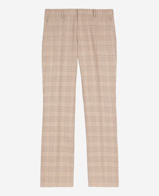 The Kooples HOMME BEIGE-BROWN pantalon de costume prince de galles beige